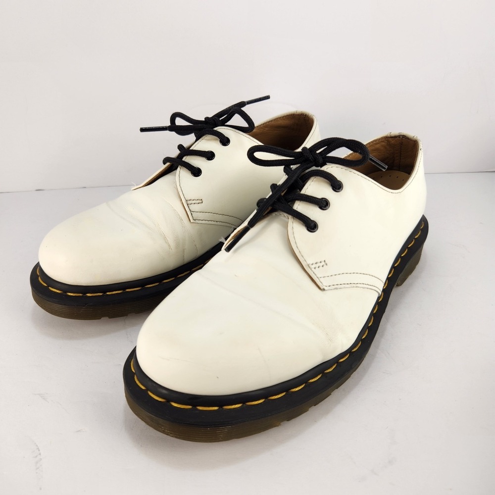 Dr Martens Men's Smooth Oxford Lace-up White Shoes Size 41 (8M)